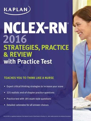 cover image of NCLEX-RN 2016 Strategies, Practice and Review with Practice Test
